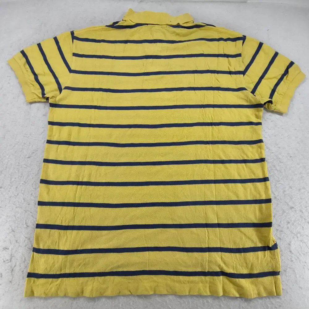 Polo by Ralph Lauren Short Sleeve Collared Polo Shirt Mens Size Large L Yellow